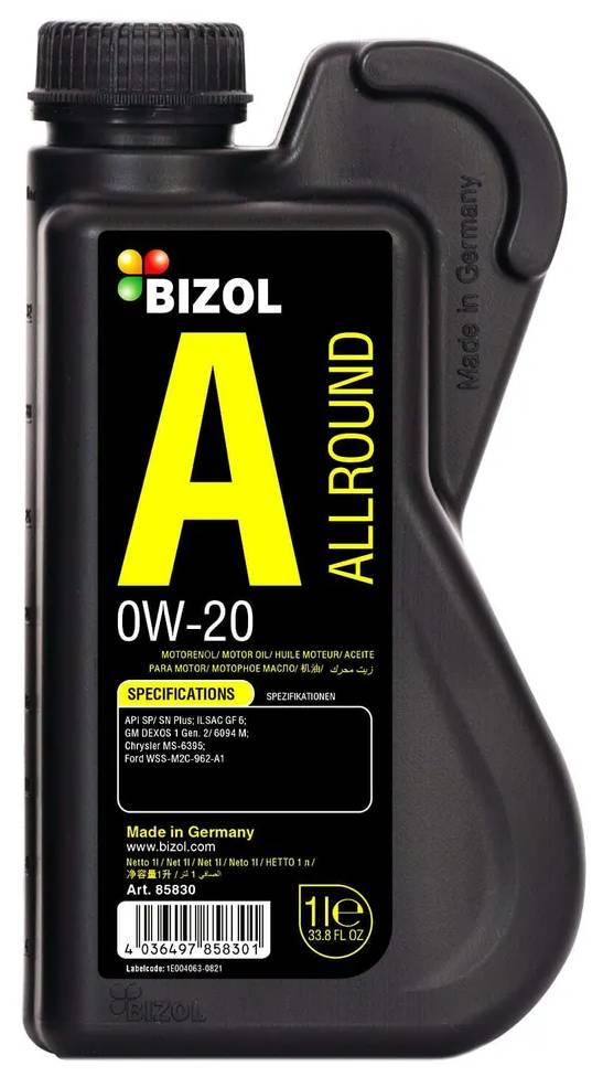 Масло моторное hc-синтетическое Bizol Allround 0W-20 1л
