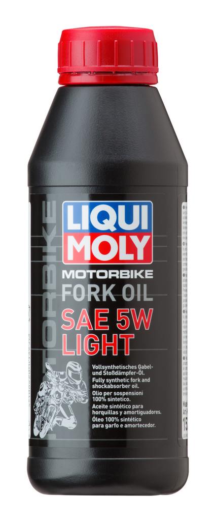 Масло для вилок и амортизаторов синтетическое "Liqui Moly Motorbike Fork Oil Light 5W", 0.5л