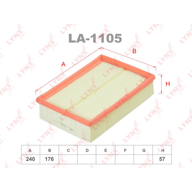 Фильтр воздушный LYNX LA-1105 / C 25 114