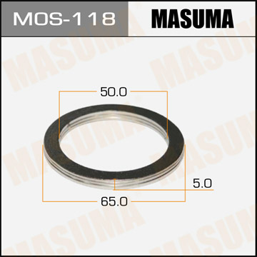 Кольцо уплотнительное глушителя Masuma 50x65 MOS-118