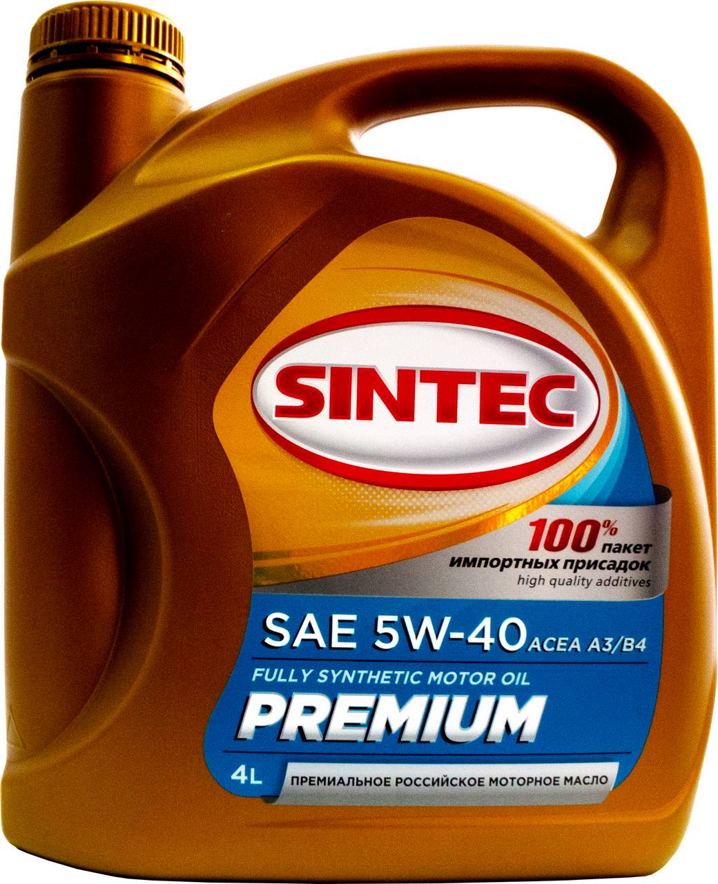 Масло моторное SINTEC Premium A3/B4 5W40 4л
