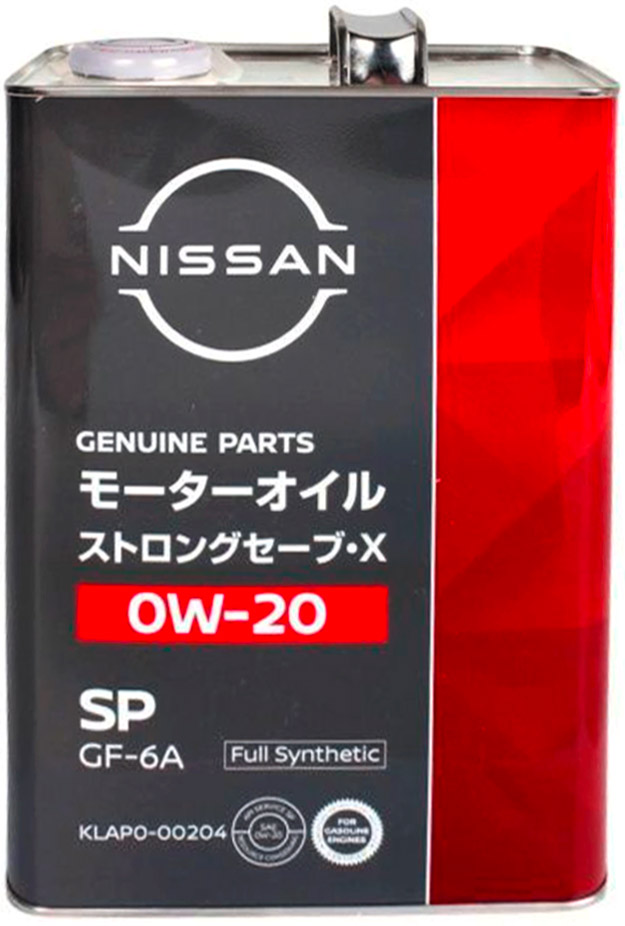 Моторное масло Nissan SP Strong Save X 0W20 4л