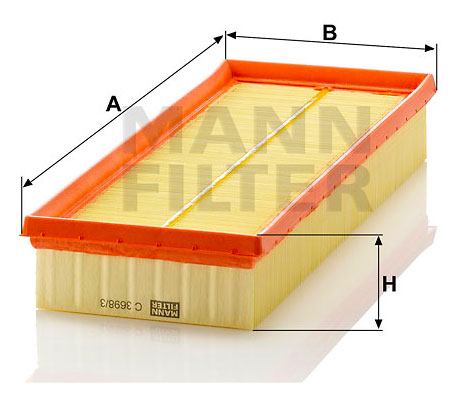 Фильтр воздушный MANN C 3698/3-2