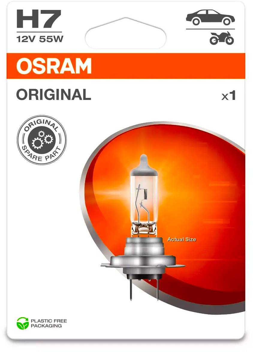 Лампа автомобильная Osram H7 12V-55W