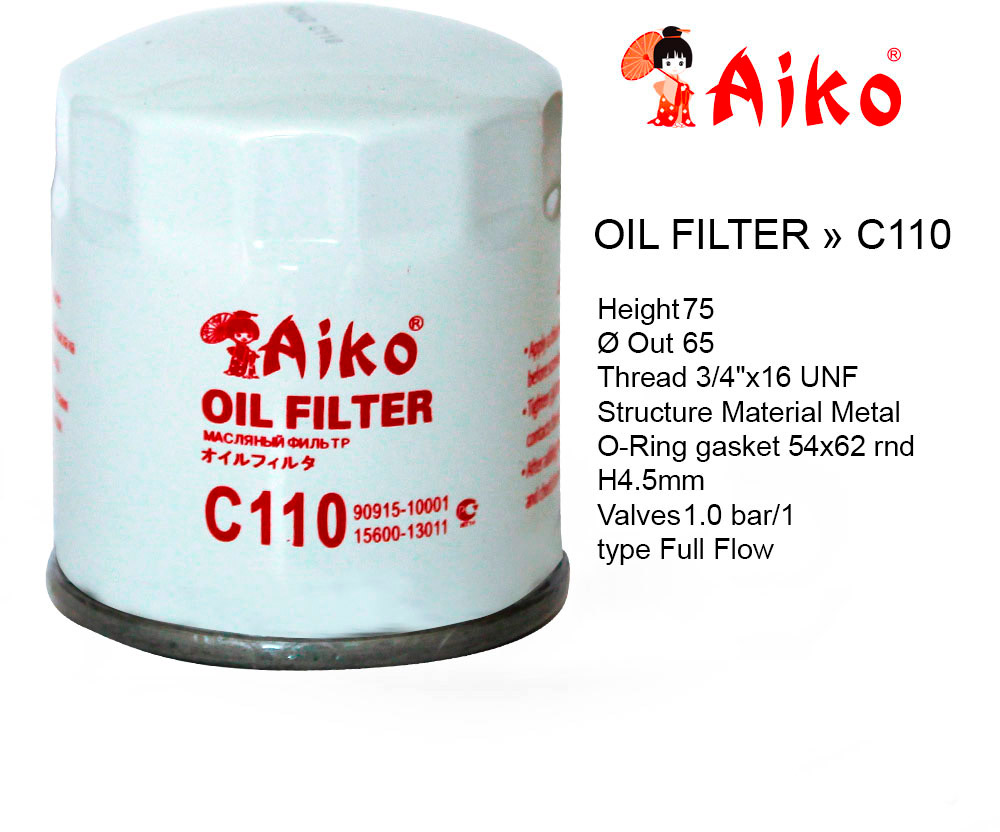 Фильтр очистки масла AIKO C-110
