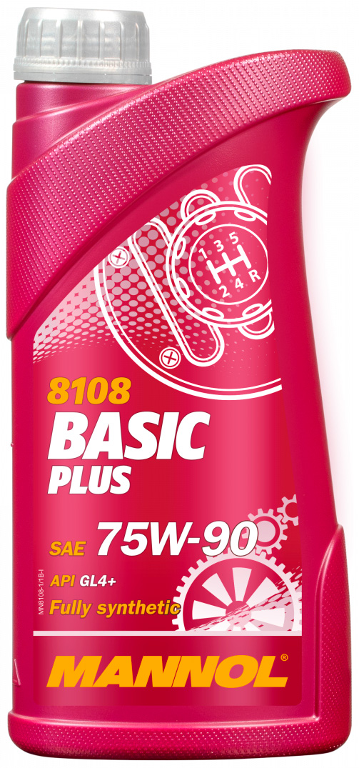 Масло трансмиссионное синтетическое Mannol Basic Plus 75W90 GL-4+ 1л.