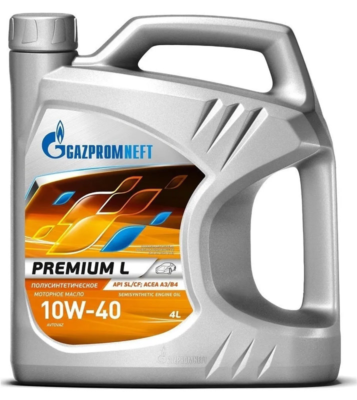 Моторное масло GAZPROMNEFT Premium L 10W40 полусинтетика 4л