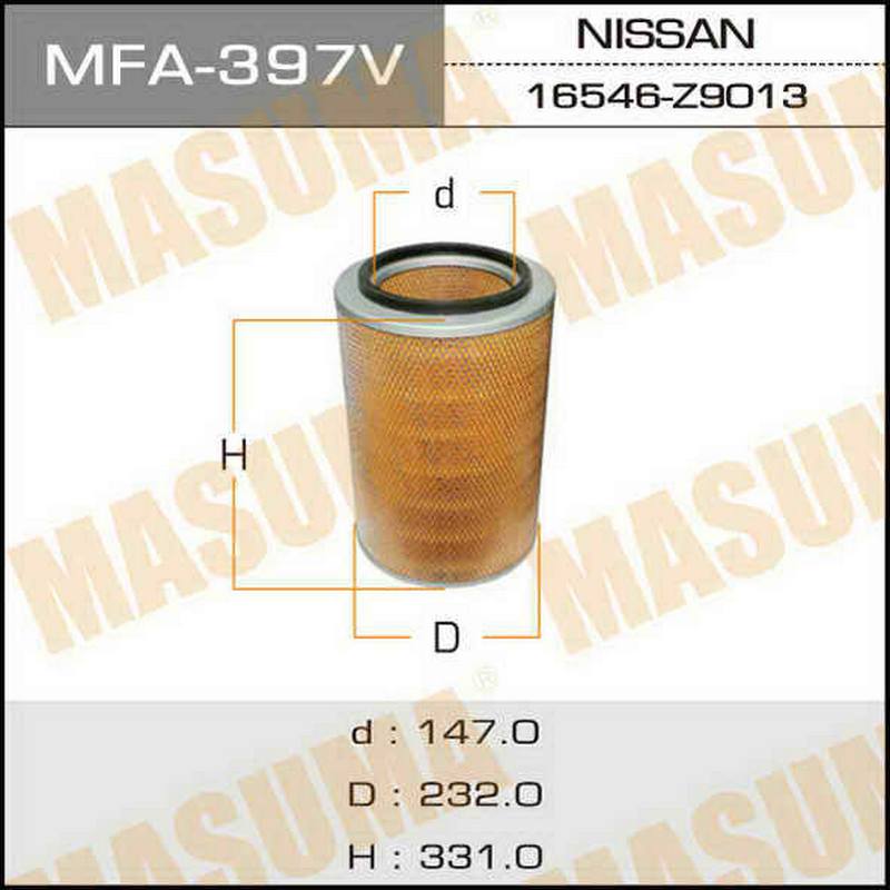 Воздушный фильтр MASUMA MFA-397