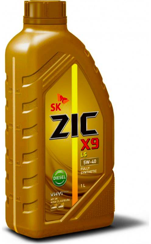 Моторное масло ZIC X9 LS 5W40 Diesel C3 1л.