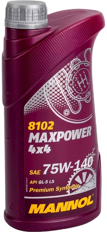 8102 Масло трансмиссионное Mannol MaxPower 4x4 75W140 1л.