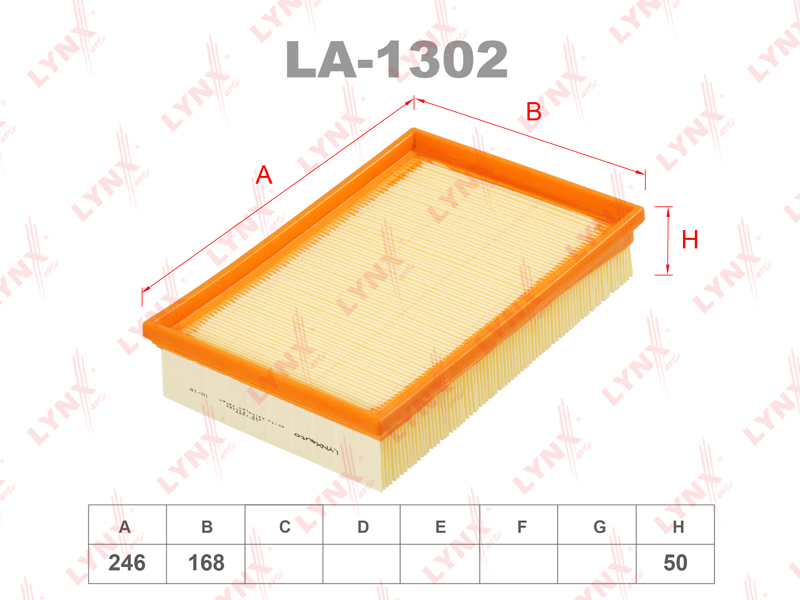 Фильтр воздушный LYNX LA-1302 / C 25 101