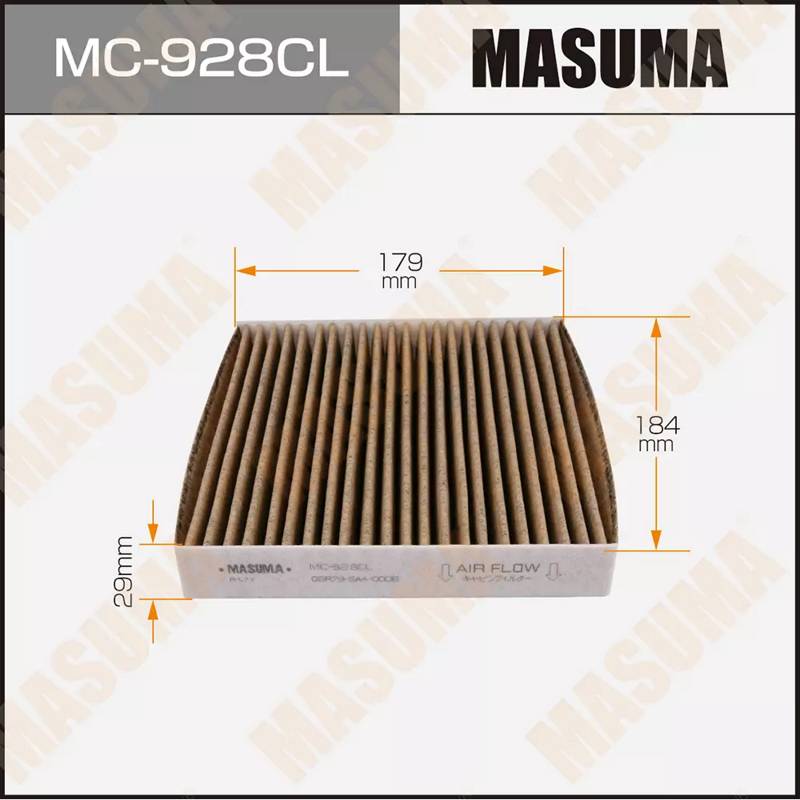 Фильтр салонный угольный MASUMA MC-928CL