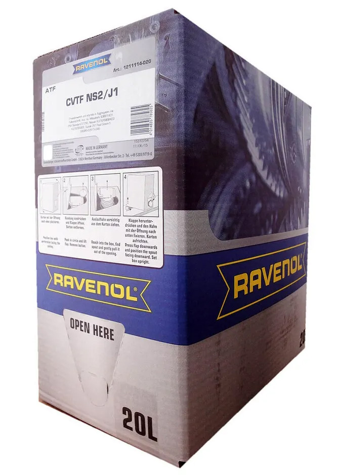 Масло трансмиссионное Ravenol CVTF NS2/J1 Fluid на розлив