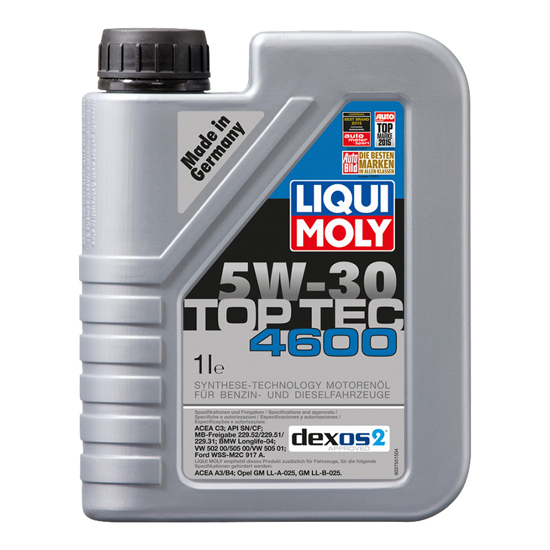 Масло моторное LiquiMoly Top Tec 4600 синтетическое 5W30 1л