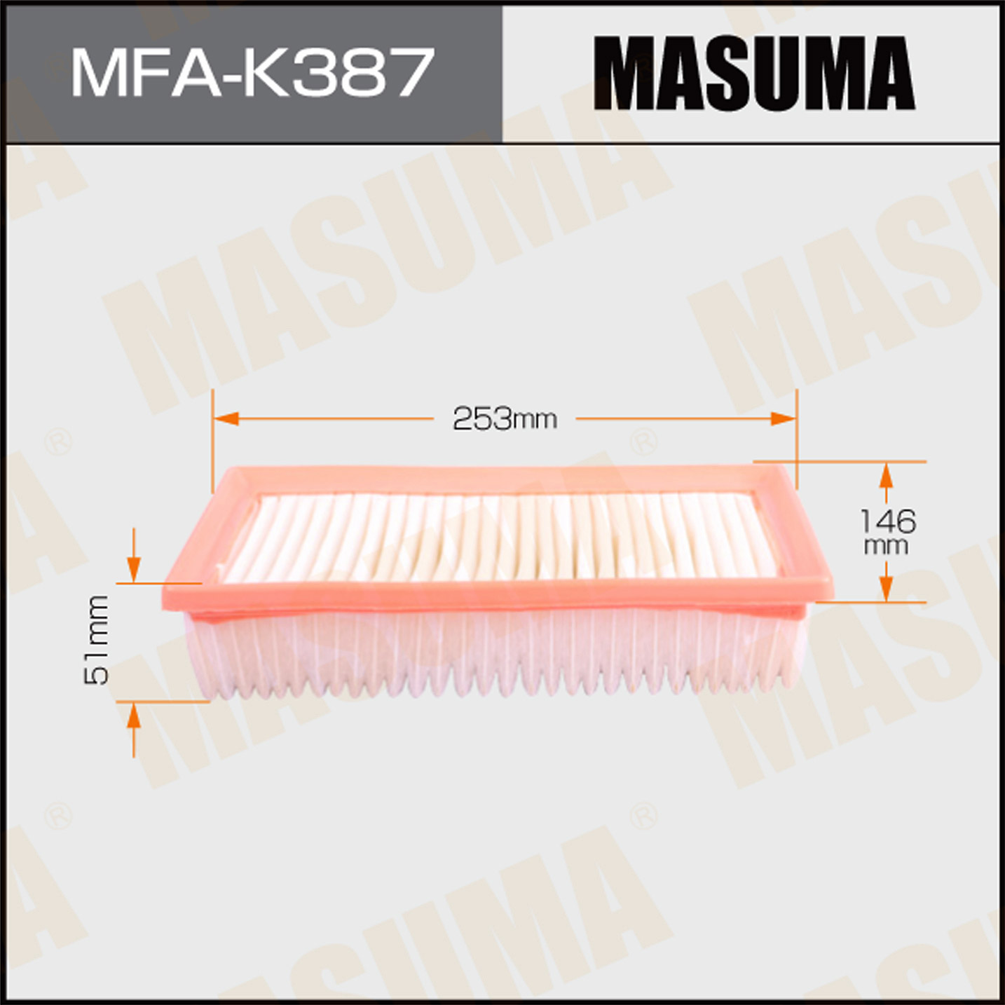 Фильтр воздушный MASUMA MFA-K387