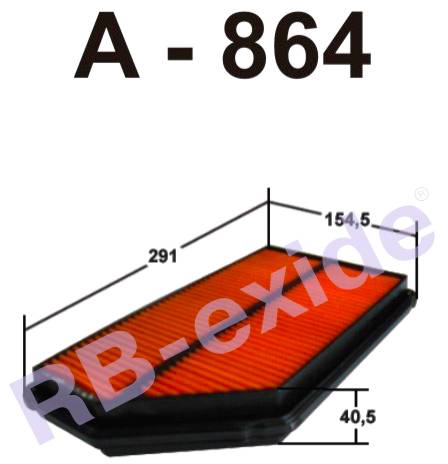 Фильтр воздушный Rb-Exide A-864V