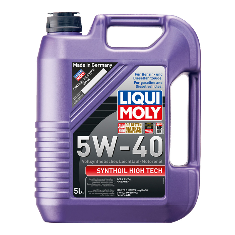 Моторное масло синтетическое Liqui Moly Synthoil High Tech 5W-40 5л