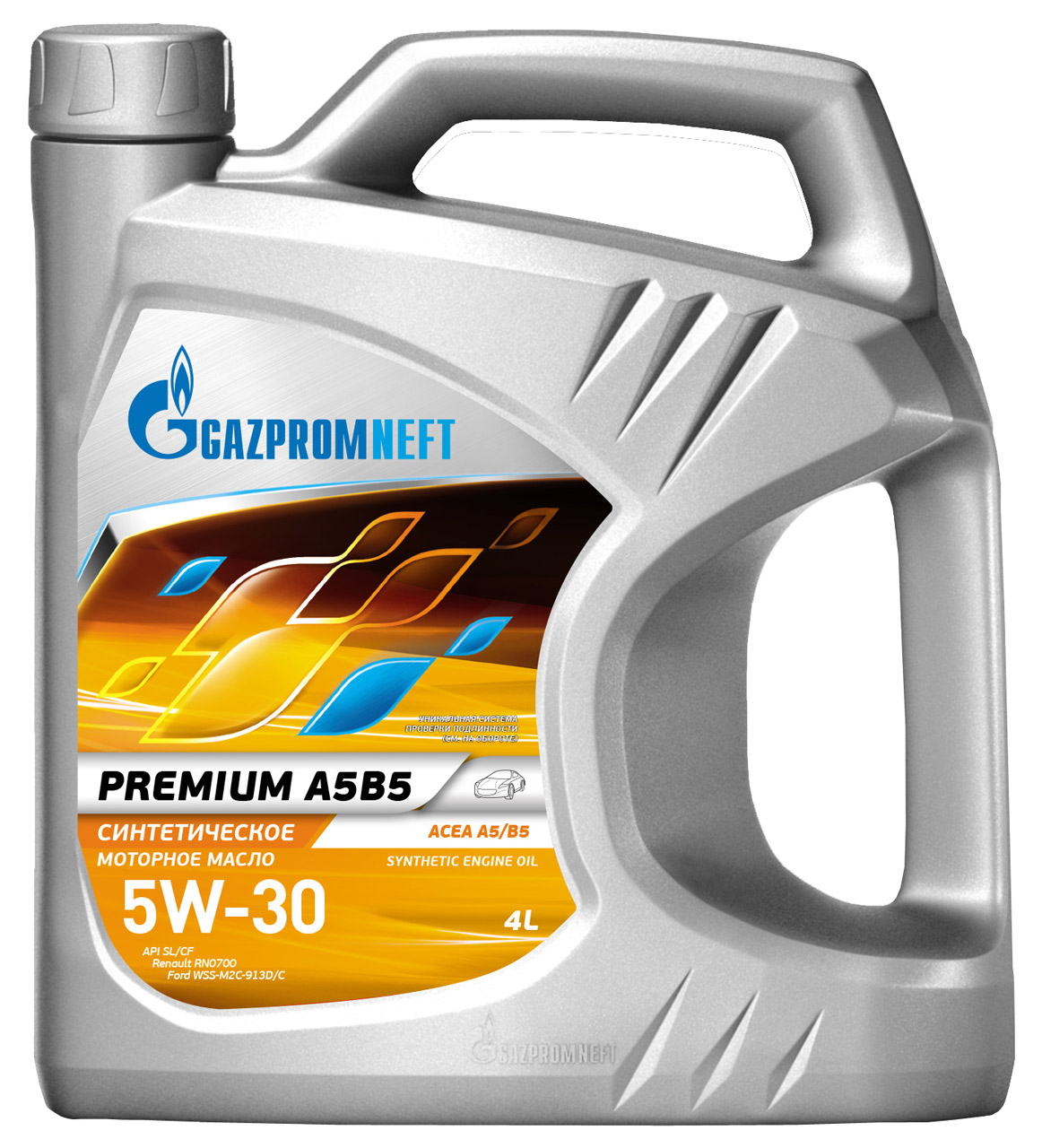 Моторное масло Gazpromneft Premium A5B5 5W-30 синтетика 4л