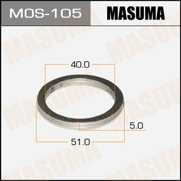 Кольцо уплотнительное глушителя Masuma MOS-105