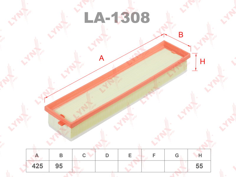 Фильтр воздушный LYNX LA-1308 / C 4371/1