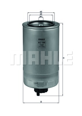 KC186 Фильтр топливный FUSO