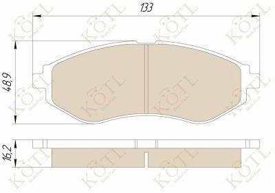Тормозные колодки KOTL 3330KT