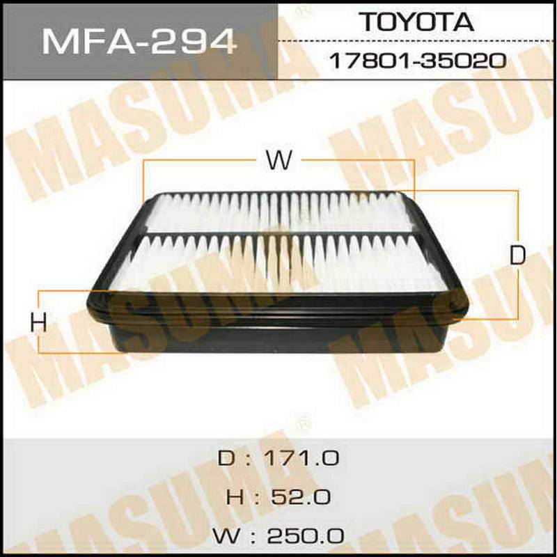 Воздушный фильтр MASUMA MFA-294