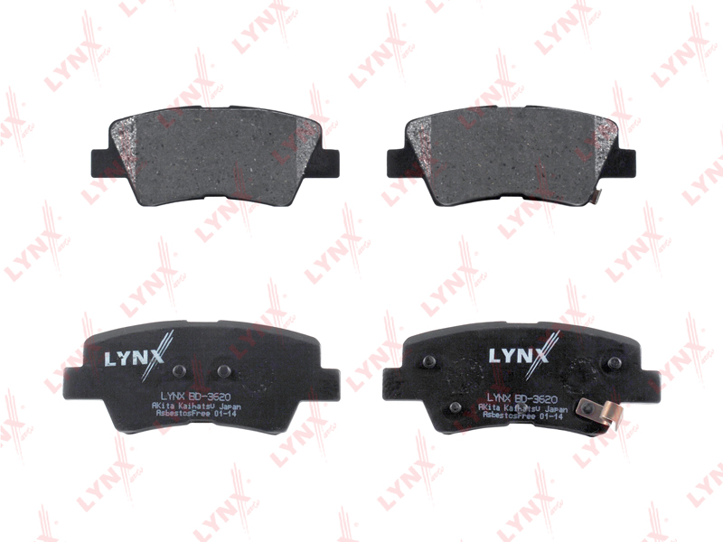 Колодки тормозные дисковые LYNXauto BD-3620