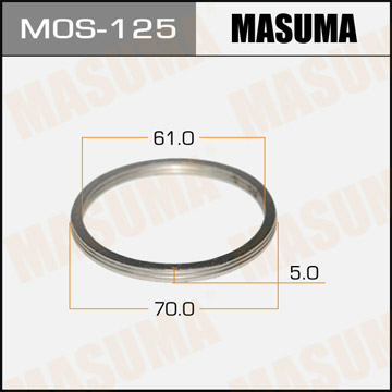 Кольцо уплотнительное глушителя Masuma MOS-125