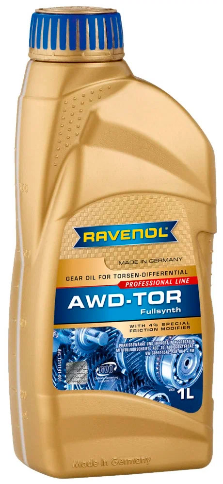 Масло трансмиссионное RAVENOL AWD-TOR Fluid 1л.