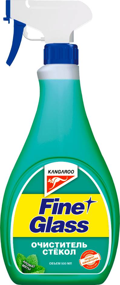 Очиститель стекол Kangaroo Fine Glass Мята 320120 500мл.