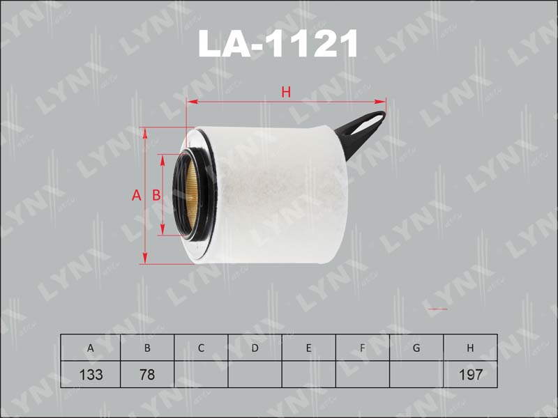 Фильтр воздушный LYNX LA-1121 / С 1361