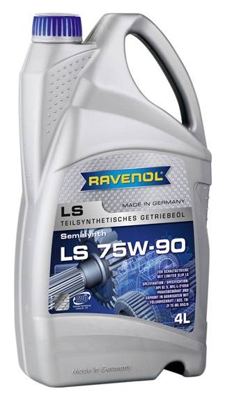 Масло трансмиссионное полусинтетическое Ravenol LS 75W-90, 4л