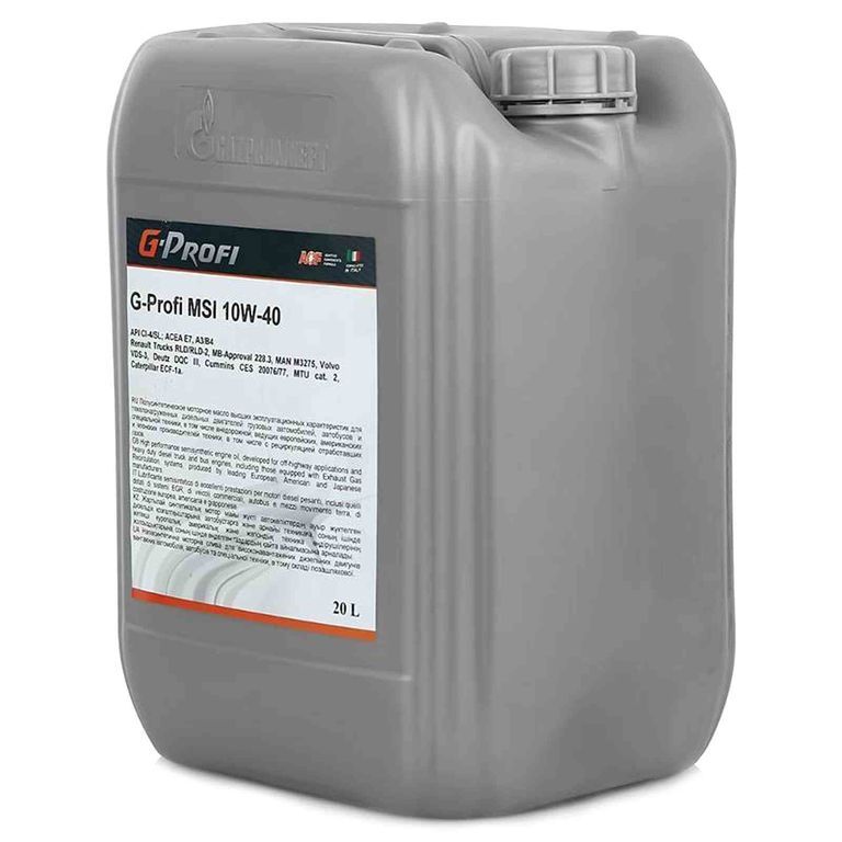 Моторное масло G-Profi MSI 10W40 CI-4/SL 10л полусинтетика