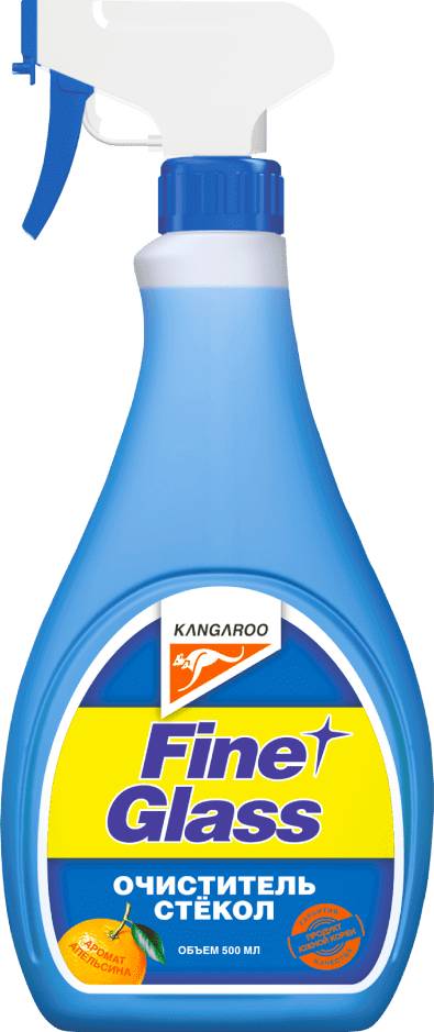 Ароматизированный очиститель стекол Kangaroo Fine glass 280 мл.