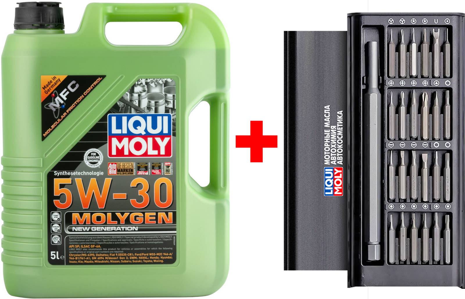 Моторное масло Liqui Moly Molygen New Generation 5W-30 5л + набор отвёрток  в подарок купить в Новосибирске