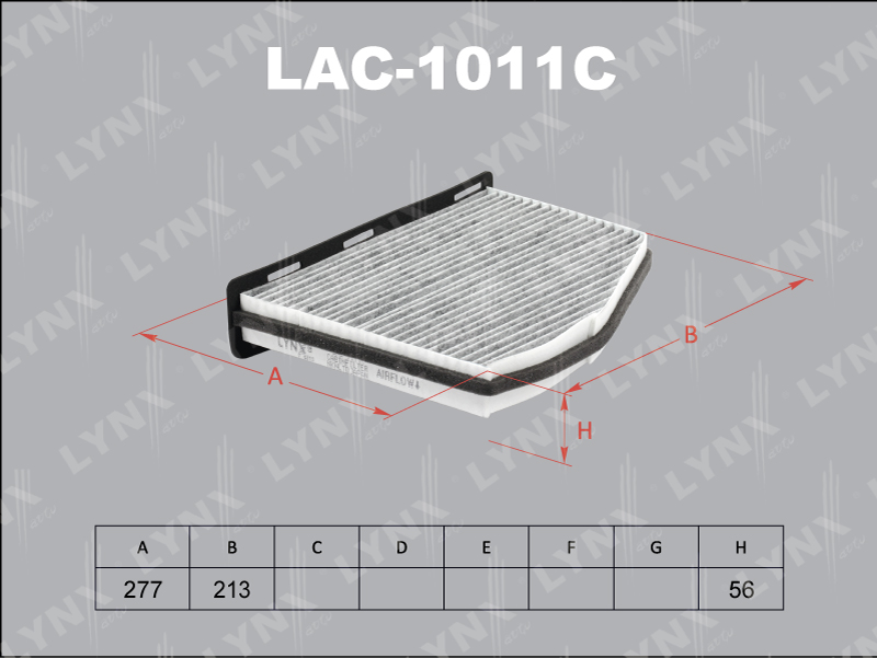 Фильтр салонный LYNX LAC-1011C / CUK 2939