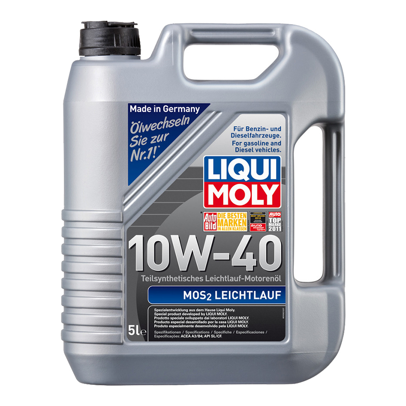Масло моторное 1931 LiquiMoly MoS2 Leichtlauf полусинтетическое 10W40 5л
