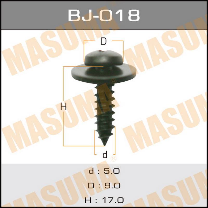 Крепеж саморез D5*L17 (уп.10шт) MASUMA BJ-018
