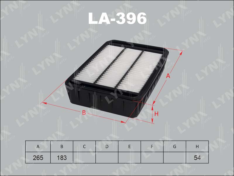 Фильтр воздушный LYNX LA-396 / A-3025