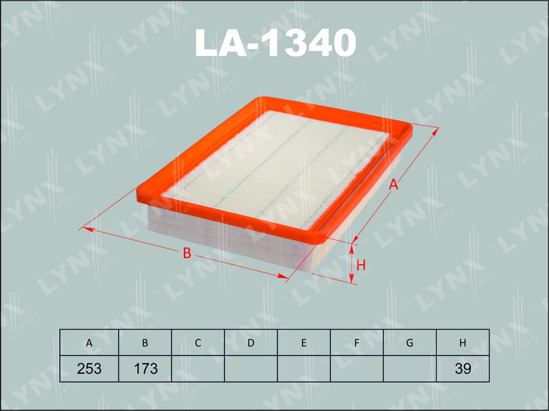 Фильтр воздушный LYNX LA-1340 / C 2676