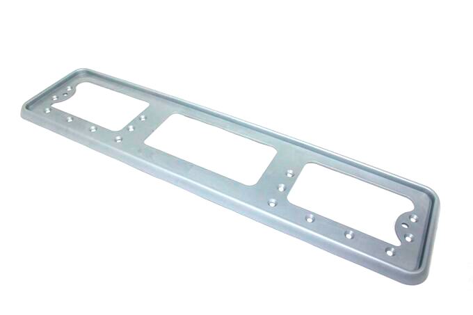 Рамка номерного знака "Стандарт" пластик, без надписей, серая