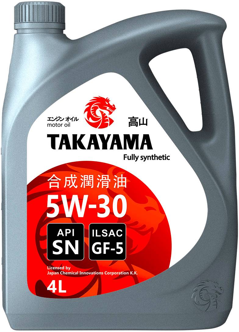 Моторное масло TAKAYAMA ADAPTEC SAE 5W-30 ILSAC GF-5, API SN (пластик) 4л