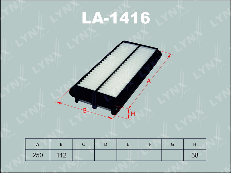 Фильтр воздушный LYNX LA-1416 / С 2617
