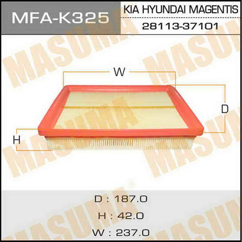 Фильтр воздушный MASUMA MFA-K325
