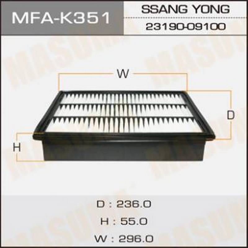 Фильтр воздушный MASUMA MFA-K371