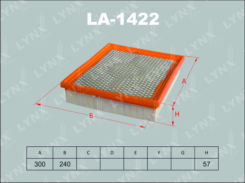 Фильтр воздушный LYNX LA-1422 / C 30 171