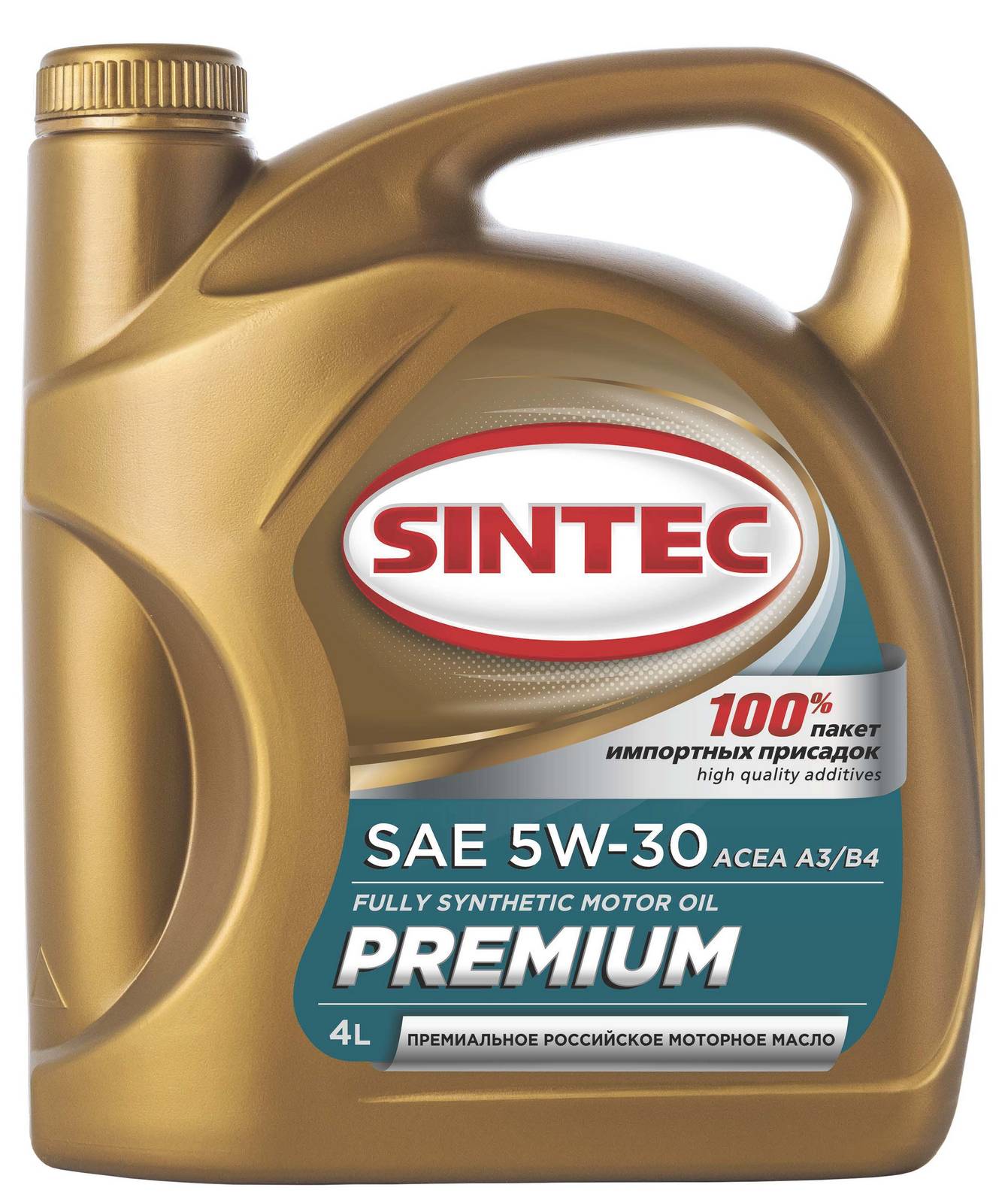 Масло моторное SINTEC Premium 5w30 SL/CF A3/B4 4л 
