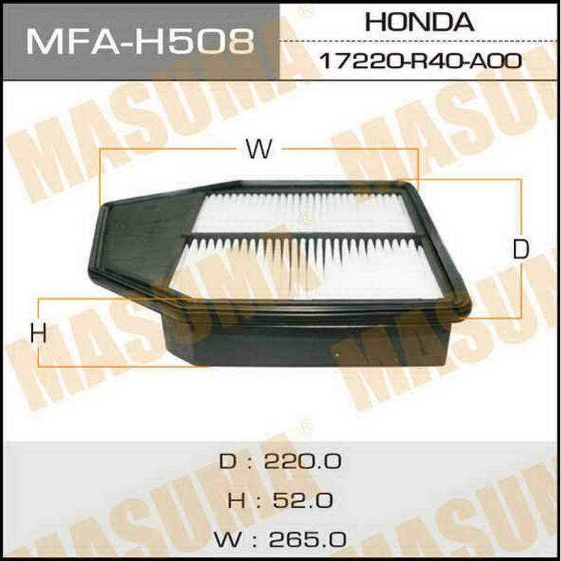 Воздушный фильтр MASUMA MFA-H508
