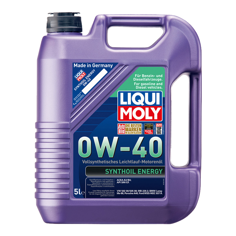 Масло моторное 1923 LiquiMoly SynthoilEnergy синтетическое 0W40 5л